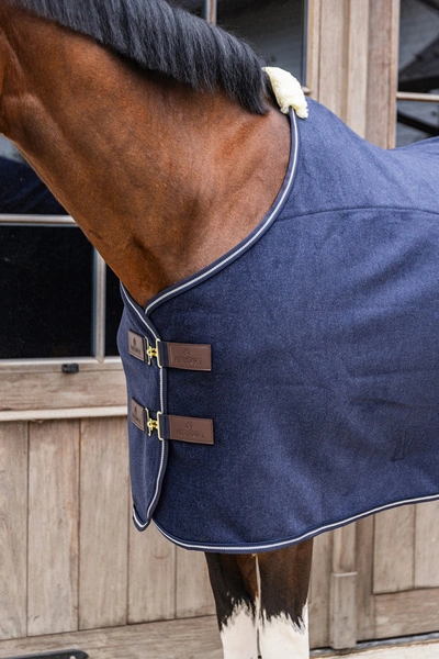 Kentucky derka polarowa Fleece Rug Heavy Melange - granatowa