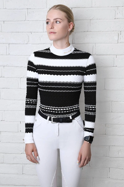 Koszula konkursowa Fleur de Lys Equestrian Chamomile - czarna