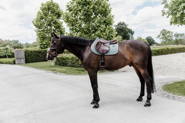 Kentucky czaprak Classic Leather - miętowy