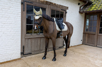 Nauszniki Kentucky Wellington Velvet Horse Printing- beżowe