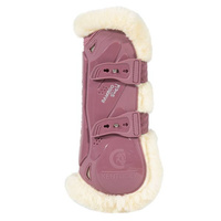  Kentucky Bamboo Vegan Sheepskin Tendon Boots Elastic na przednie nogi - różowe