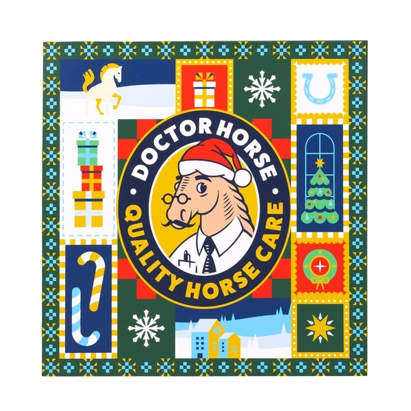 Kalendarz adwentowy Mikołaj Doctor Horse - zielony