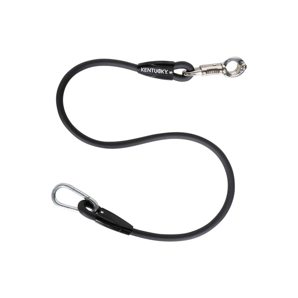 Kentucky Horse Box Lead & Cross Ties Silicone - czarny