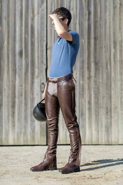 Czapsy Leather Long Chaps Dy'on - brąz