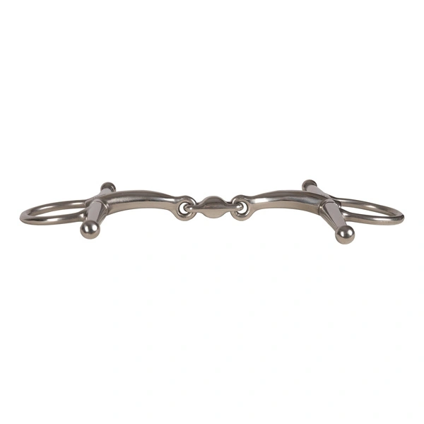 Velari wędzidło Full Cheek Bit Double Jointed Stainless Steel 16 mm