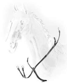 Napierśnik Equiline Elastic z wytokiem BJ101 - czarny