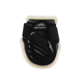 Kentucky Vegan Sheepskin Young Horse Fetlock na zadnie nogi - czarne