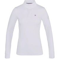 Damska koszula konkursowa Kingsland Classic Women's Long-Sleeved with Standing Collar -biała