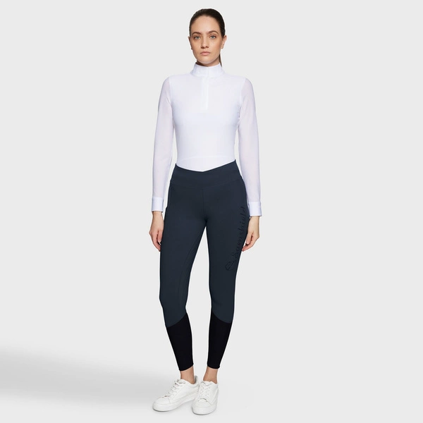 Legginsy z wysokim stanem Samshield Alpha - granatowe