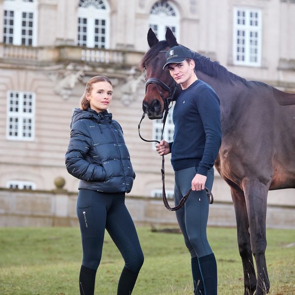 Męski sweterek Kingsland Classic Mens O-Neck pullover - granatowy