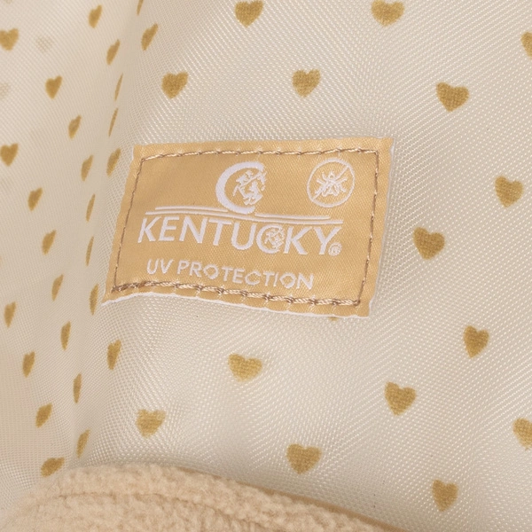 Kentucky Fly Mask Heart - maska na owady - beżowa
