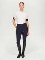 Bryczesy z wysokim stanem Tommy Hilfiger Helena - granatowe
