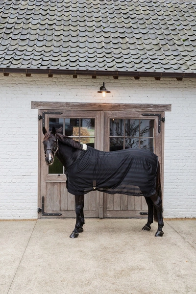 Derka Kentucky Light Striped Mesh Fly Sheet - czarna