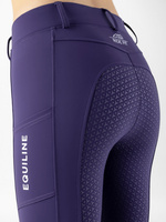 Legginsy z wysokim stanem Equiline Steref - ciemny fiolet