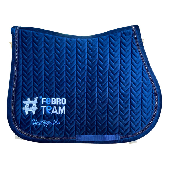 Czaprak #FebroTeam Kentucky Velvet Pearls - granatowy