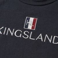 Dziecięca koszulka treningowa Kingsland Classic Logo T-shirt - granatowa