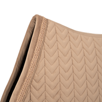 Kentucky czaprak Velvet Fishbone Plaited Glitter Rope - beżowy