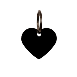 Kentucky zawieszka Heart do grawerowania - czarna