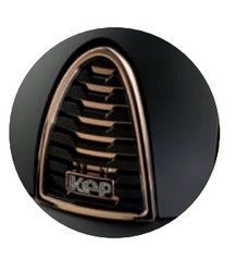 Kask KEP Cromo 2.0 Matt with Rose Gold Mirrors and Crystals - czarny z czarnymi paskami