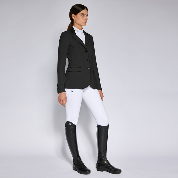 Damski frak Grand Prix Perforated Riding Jacket Cavalleria Toscana GGD024 - czarny