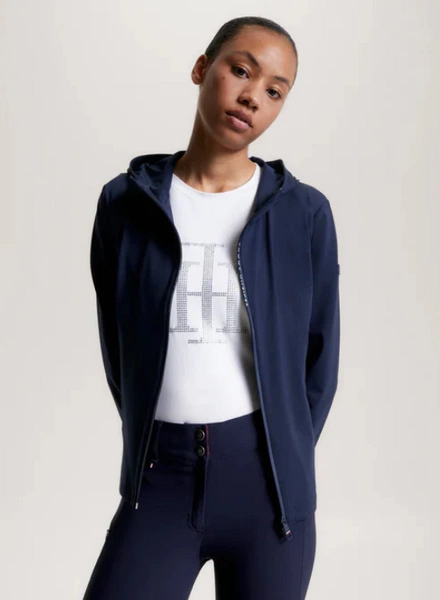 Lekka kurtka Tommy Hilfiger Performance Windbreaker - granatowa