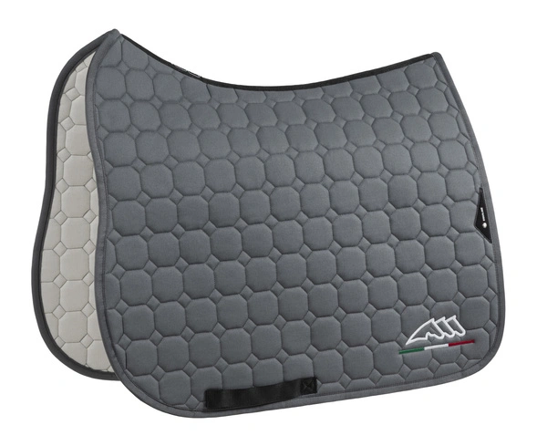 Komplet czaprak + nauszniki Equiline EQflaggy - szary