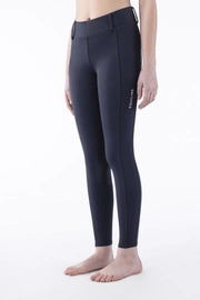 Dziecięce legginsy z wysokim stanem Equiline Cerk - granatowe