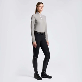 Koszulka Perforated Inserts Cavalleria Toscana - jasnoszara