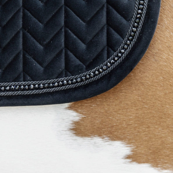 Kentucky czaprak Velvet Pearls - czarny