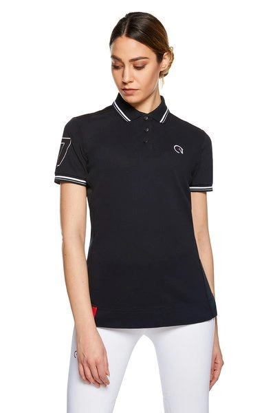 Damska koszulka Polo Top Air Ego7 - granatowa