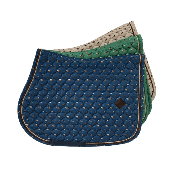 Kentucky czaprak Velvet Horse printing - granatowy