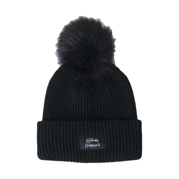 Czapka zimowa Kentucky Pompom - czarna