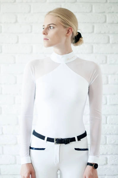 Koszula konkursowa Fleur de Lys Equestrian Molly - biała