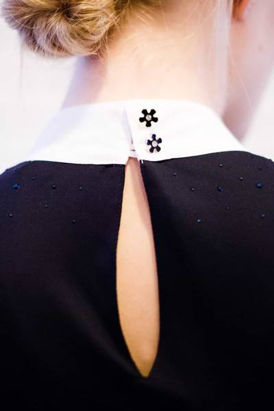 Koszula konkursowa Fleur de Lys Equestrian Holly - granatowa