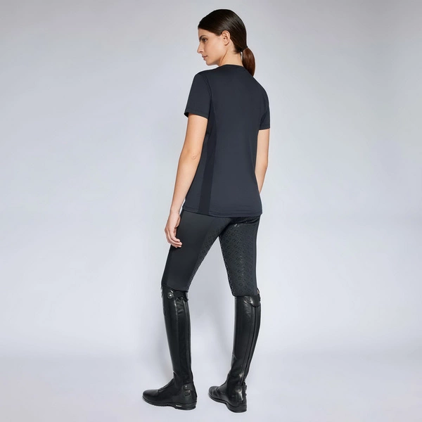 Koszulka Jersey Mesh T-Shirt Cavalleria Toscana - granatowa