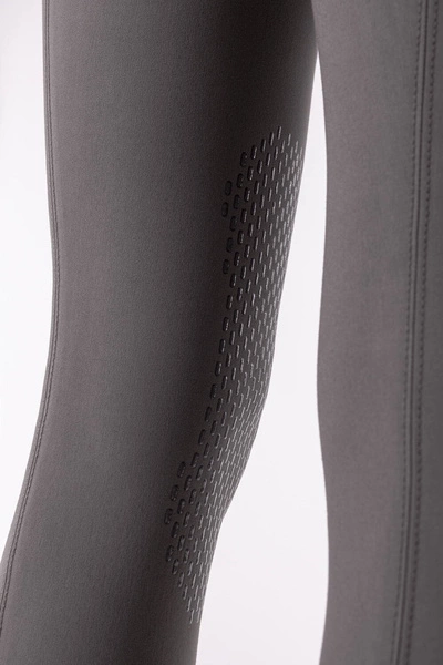 Damskie bryczesy Equiline Ash z lejem kolanowym - mud