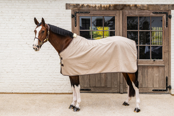 Kentucky derka polarowa Fleece Rug Heavy Melange - beżowa