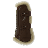 Kentucky Bamboo Vegan Sheepskin Tendon Boots Elastic na przednie nogi - brązowe 