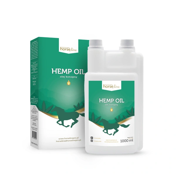 HorseLinePRO Hemp Oil - olej lniano-konopny 1000ml