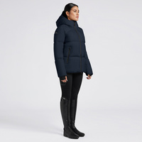 Kurtka Cavalleria Toscana Down Padded Nylon Parka - granatowa
