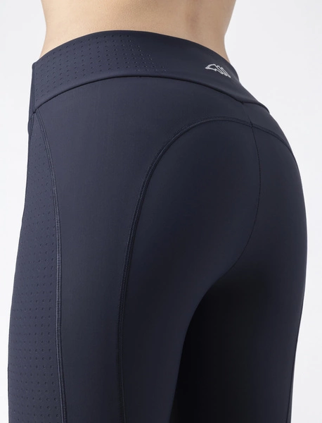 Legginsy z wysokim stanem i pełnym lejem Equiline Engaref - granatowe