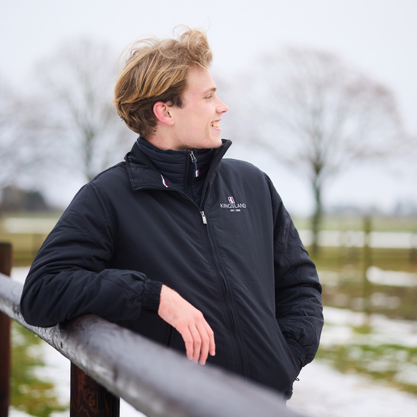 Kurtka Kingsland Classic Unisex Bomber Jacket - granatowa
