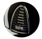 Kask KEP Cromo 2.0 Shine with Chrome Mirrors and Crystals - czarny z czarnymi paskami