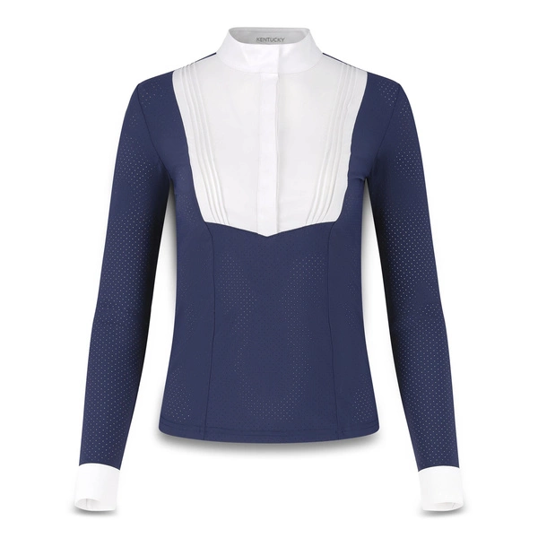 Damska koszula konkursowa z długim rękawem Kentucky Heritage Air - granatowa