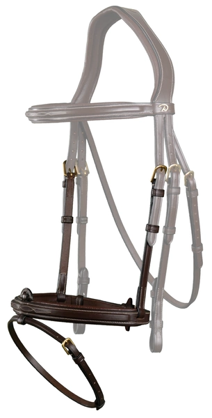 Skórzany nachrapnik angielski Dy'on D Collection - brązowy