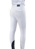 Bryczesy Eqode by Equiline Davis z kolanowym lejem Q-Grip - białe