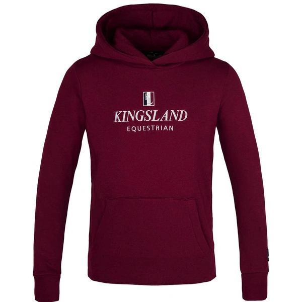 Bluza dziecięca Kingsland Classic Junior Hoodie - bordowa