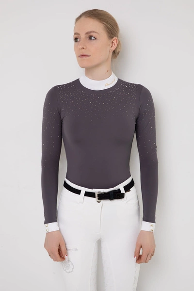 Koszula konkursowa Fleur de Lys Equestrian Holly - szara