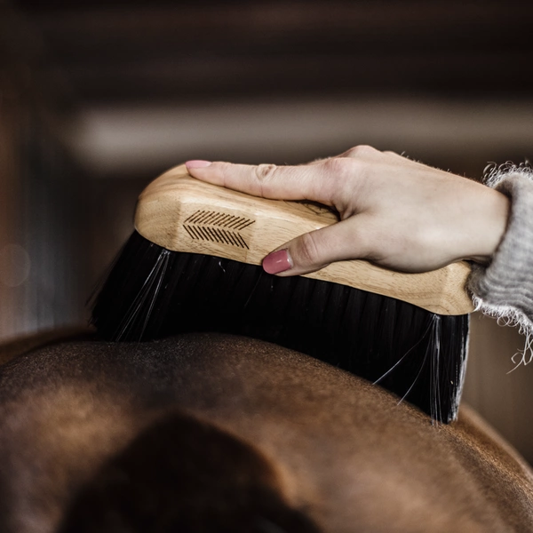Miękka szczotka ze średniej długości włosiem - Kentucky Grooming Deluxe