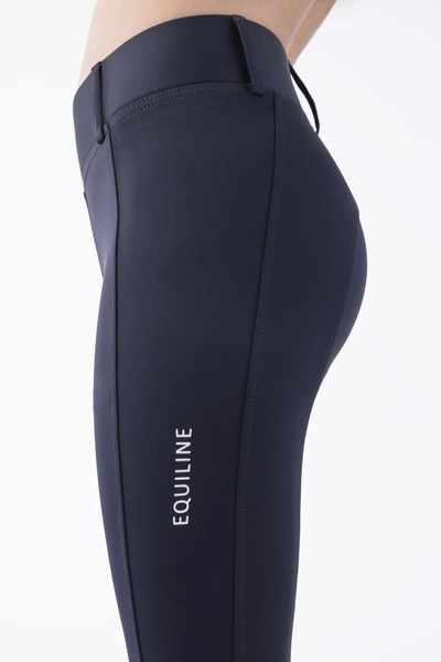 Dziecięce legginsy z wysokim stanem Equiline Cerk - granatowe